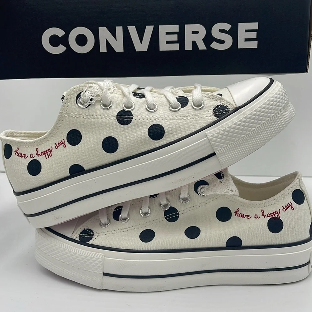 Converse WMNS Polka Dot Platform Sneakers A10689C CTAS LIFT OX
EGRET/BLACK/DAYS - Picture 15 of 16